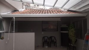 Calha com pintura eletrostática